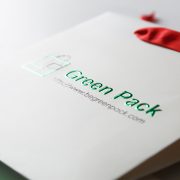 Green Foil Hot Stamp Paper Bag 02