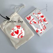 cottn bag with cards