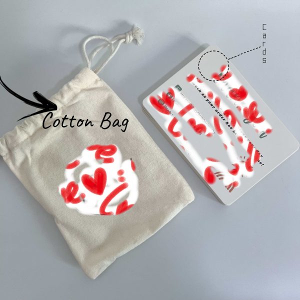 cottn bag with cards